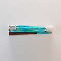 Our Aurora Green iridescent mobility cane by With Ease. Showcased with a white background.