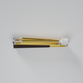 Our Liquid Gold iridescent mobility cane by With Ease. Showcased with a white background.