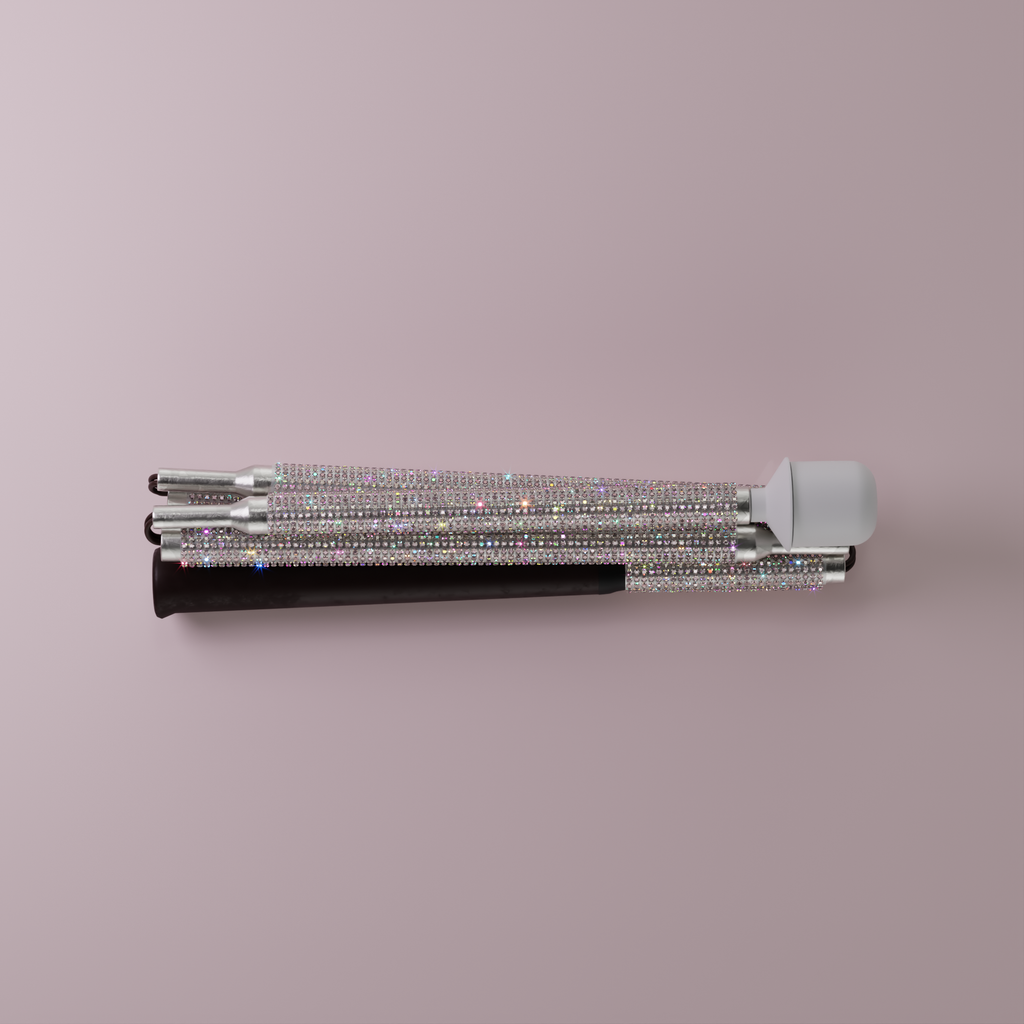 Our stylish, Holographic Ice rhinestone mobility cane by With Ease
