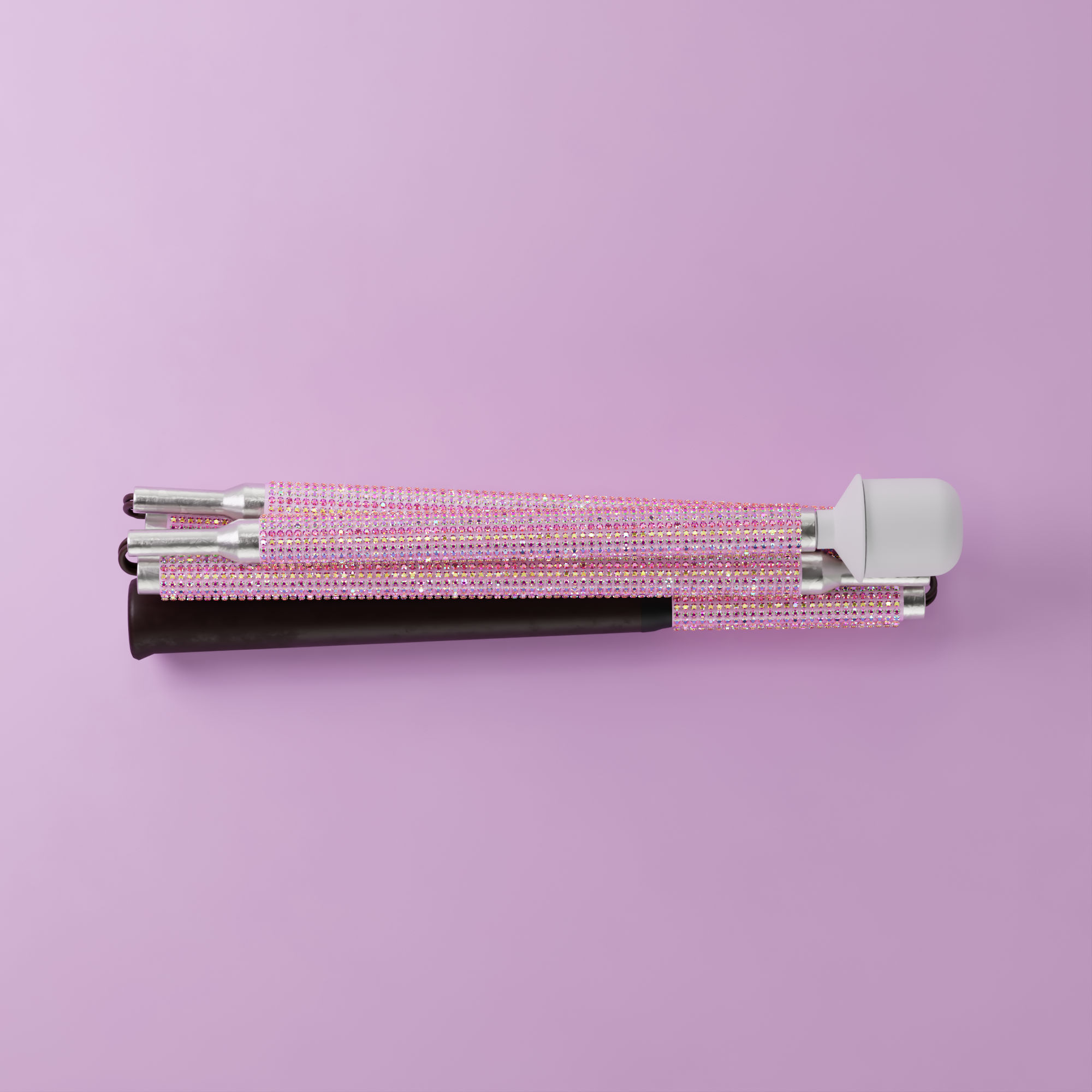 Our sparkly Pink Diamond Crush rhinestone mobility cane by With Ease