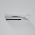 Our Chrome Silver metallic mobility cane by With Ease. Showcased with a white background.
