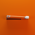 Our orange solid colour mobility cane by With Ease