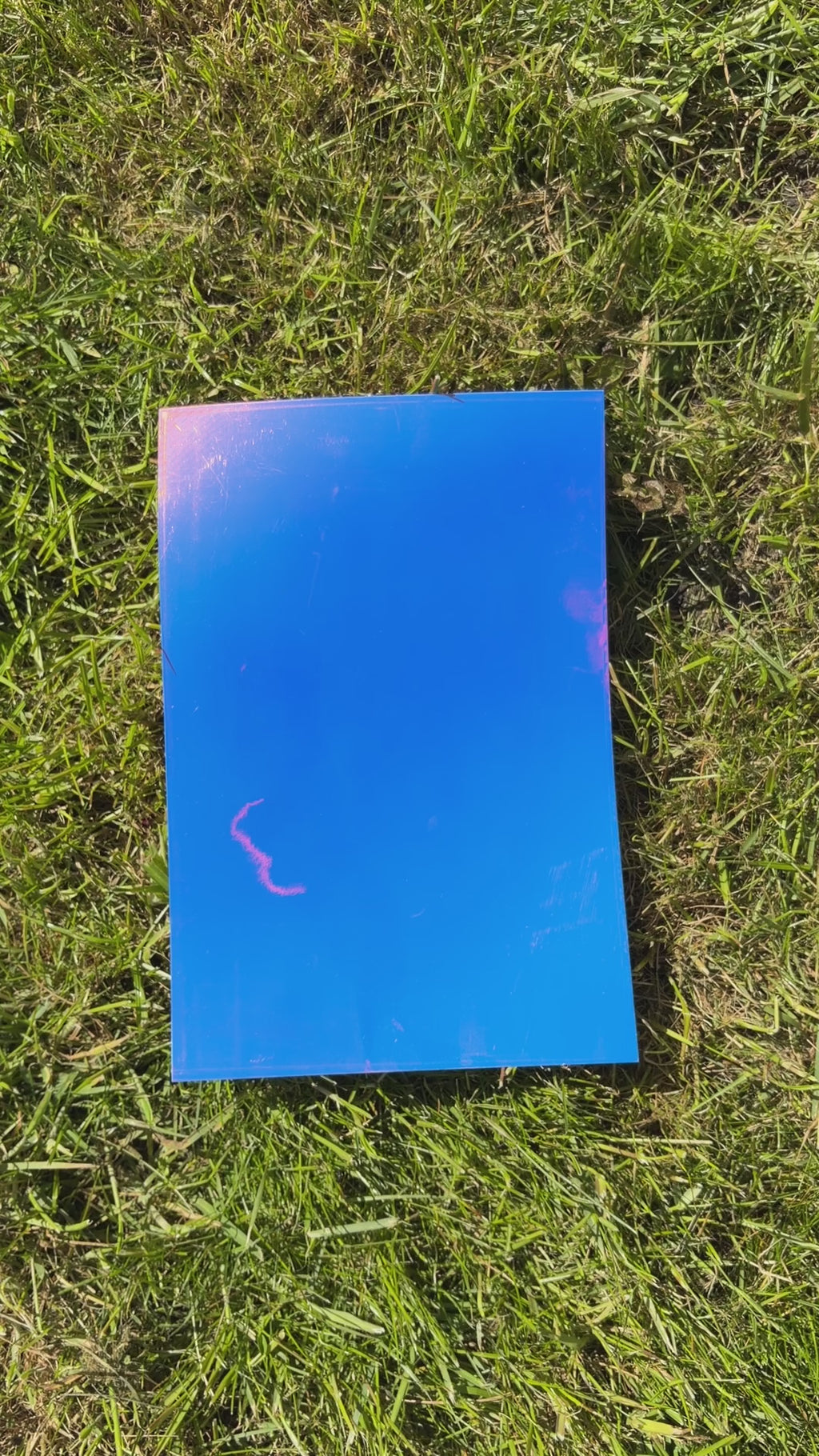 A video clip showing our Northern Lights iridescent vinyl used to wrap the mobility cane.