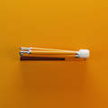Our yellow solid colour mobility cane by With Ease